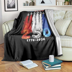 Patriotic Fighter Jets Throw Blanket USA 250 Years Of Freedom TS12 Print Your Wear