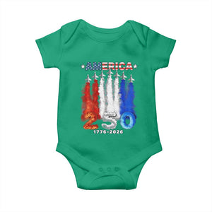 Patriotic Fighter Jets Baby Onesie USA 250 Years Of Freedom TS12 Irish Green Print Your Wear