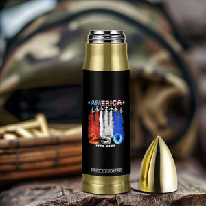 Patriotic Fighter Jets Bullet Tumbler USA 250 Years Of Freedom TS12 Print Your Wear