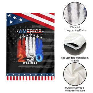 Patriotic Fighter Jets Garden Flag USA 250 Years Of Freedom TS12 Print Your Wear