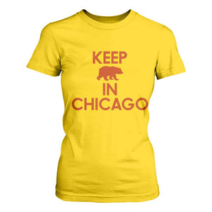 Keep Bear In Chicago CFB T Shirt For Women Gift For Sports Fan TS12 Daisy Print Your Wear