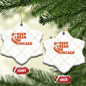 Keep Bear In Chicago CFB Ceramic Ornament Gift For Sports Lovers TS12 Print Your Wear