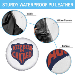 Keep Bear In Chicago CFB Spare Tire Cover Gift For Football Lovers TS12 Print Your Wear