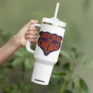 Keep Bear In Chicago CFB Tumbler With Handle Gift For Football Lovers TS12 Print Your Wear