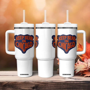 Keep Bear In Chicago CFB Tumbler With Handle Gift For Football Lovers TS12 Print Your Wear