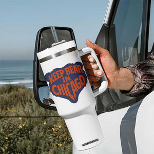 Keep Bear In Chicago CFB Tumbler With Handle Gift For Football Lovers TS12 Print Your Wear