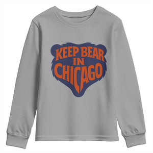 Keep Bear In Chicago CFB Youth Sweatshirt Gift For Football Lovers TS12 Sport Gray Print Your Wear