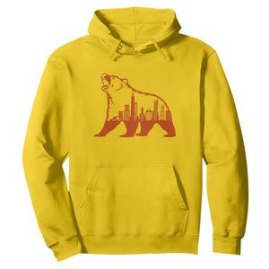 Chicago Skyline Bear Hoodie Urban Streetwear Gift TS12 Daisy Print Your Wear