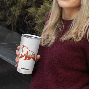 Chicago Skyline Bear Tumbler Cup Urban Streetwear Gift TS12 Print Your Wear
