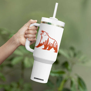 Chicago Skyline Bear Tumbler With Handle Urban Streetwear Gift TS12 Print Your Wear