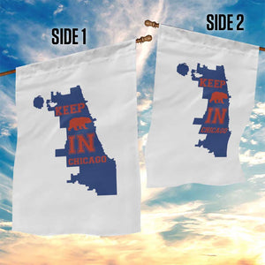 Chicago Map Bear Keep The Team Garden Flag Funny City Pride Gift TS12 Print Your Wear