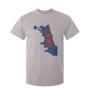 Chicago Map Bear Keep The Team T Shirt For Kid Funny City Pride Gift TS12 Ice Gray Print Your Wear