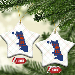 Chicago Map Bear Keep The Team Ceramic Ornament Funny City Pride Gift TS12 Print Your Wear