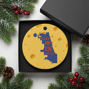 Chicago Map Bear Keep The Team Ceramic Ornament Funny City Pride Gift TS12 1pc Yellow Cheese Print Your Wear