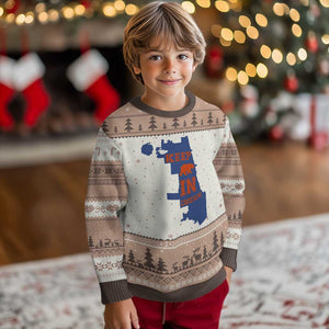 Chicago Map Bear Keep The Team Ugly Christmas Sweater Funny City Pride Gift TS12 Mocha Mousse Print Your Wear