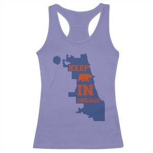 Chicago Map Bear Keep The Team Racerback Tank Top Funny City Pride Gift TS12 Violet Print Your Wear