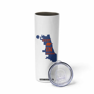 Chicago Map Bear Keep The Team Skinny Tumbler Funny City Pride Gift TS12 Print Your Wear