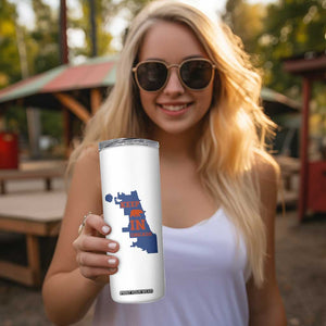 Chicago Map Bear Keep The Team Skinny Tumbler Funny City Pride Gift TS12 Print Your Wear