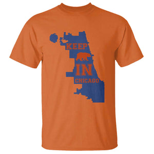 Chicago Map Bear Keep The Team T Shirt Funny City Pride Gift TS12 Orange Print Your Wear