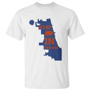 Chicago Map Bear Keep The Team T Shirt Funny City Pride Gift TS12 White Print Your Wear