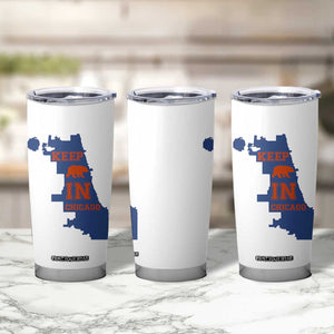 Chicago Map Bear Keep The Team Tumbler Cup Funny City Pride Gift TS12 Print Your Wear