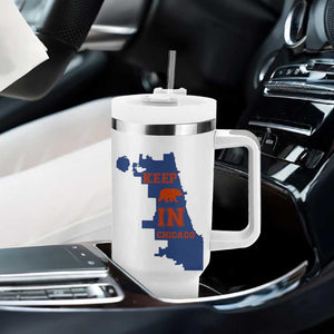 Chicago Map Bear Keep The Team Tumbler With Handle Funny City Pride Gift TS12 Print Your Wear