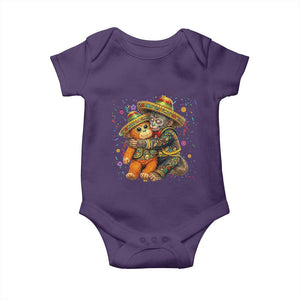 Funny Punch Baby Monkey Cinco De Mayo Baby Onesie Mexican Fiesta Gift TS12 Purple Print Your Wear