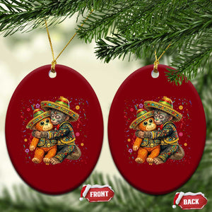 Funny Punch Baby Monkey Cinco De Mayo Ceramic Ornament Mexican Fiesta Gift TS12 Print Your Wear