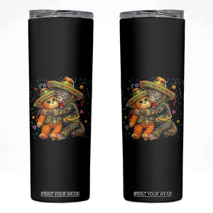 Funny Punch Baby Monkey Cinco De Mayo Skinny Tumbler Mexican Fiesta Gift TS12 Black Print Your Wear
