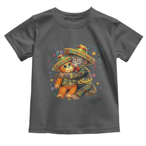 Funny Punch Baby Monkey Cinco De Mayo Toddler T Shirt Mexican Fiesta Gift TS12 Dark Heather Print Your Wear