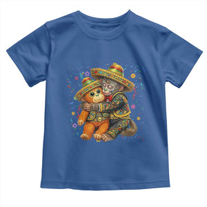 Funny Punch Baby Monkey Cinco De Mayo Toddler T Shirt Mexican Fiesta Gift TS12 Royal Blue Print Your Wear