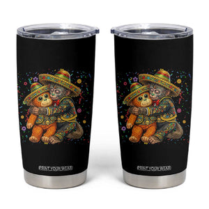 Funny Punch Baby Monkey Cinco De Mayo Tumbler Cup Mexican Fiesta Gift TS12 Black Print Your Wear