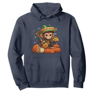 Cute Punch Baby Monkey Cinco De Mayo Hoodie Funny Animal Gift TS12 Navy Print Your Wear