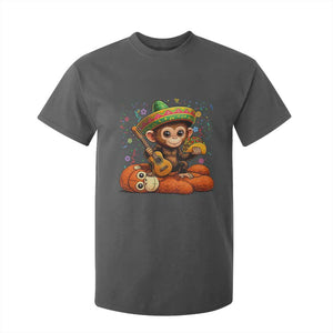 Cute Punch Baby Monkey Cinco De Mayo T Shirt For Kid Funny Animal Gift TS12 Dark Heather Print Your Wear