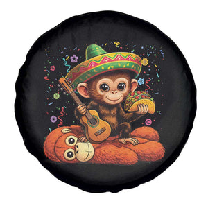 Cute Punch Baby Monkey Cinco De Mayo Spare Tire Cover Funny Animal Gift TS12 Print Your Wear