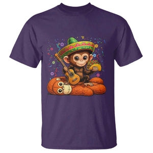Cute Punch Baby Monkey Cinco De Mayo T Shirt Funny Animal Gift TS12 Purple Print Your Wear