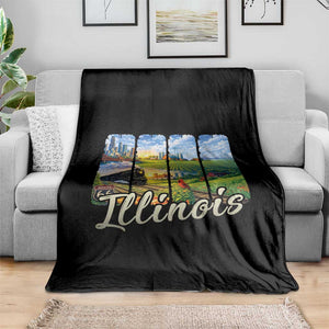 Vintage Illinois State Route Highway 66 Throw Blanket Southwest Souvenir TS12 Print Your Wear