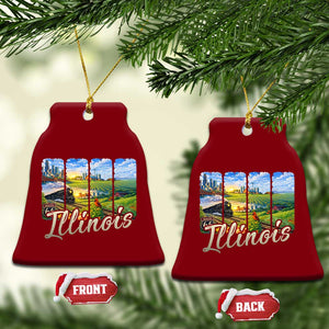 Vintage Illinois State Route Highway 66 Ceramic Ornament Southwest Souvenir TS12 Print Your Wear