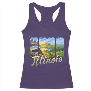Vintage Illinois State Route Highway 66 Racerback Tank Top Southwest Souvenir TS12 Purple Print Your Wear