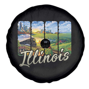 Vintage Illinois State Route Highway 66 Spare Tire Cover Southwest Souvenir TS12 Print Your Wear