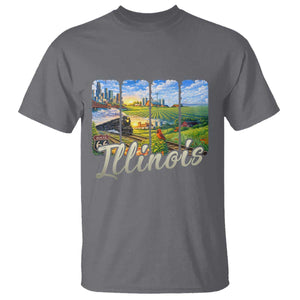 Vintage Illinois State Route Highway 66 T Shirt Southwest Souvenir TS12 Charcoal Print Your Wear