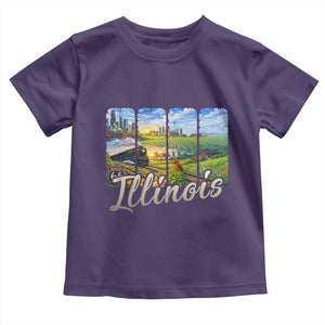 Vintage Illinois State Route Highway 66 Toddler T Shirt Southwest Souvenir TS12 Purple Print Your Wear