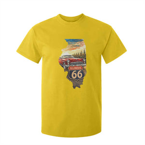 Route Highway 66 Illinois State Pride T Shirt For Kid Mother Road Travel Gift TS12 Daisy Print Your Wear