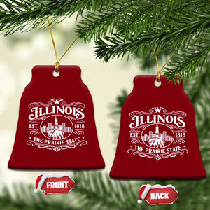 The Prairie State Illinois Souvenir Ceramic Ornament Historic Midwest Gift TS12 Print Your Wear