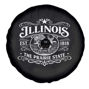 Illinois State Pride Spare Tire Cover The Prairie State Souvenir Gift TS12 Print Your Wear