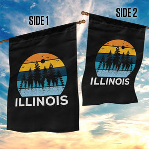 Vintage Illinois Mountain Forest Garden Flag Nature Adventure Gift TS12 Print Your Wear