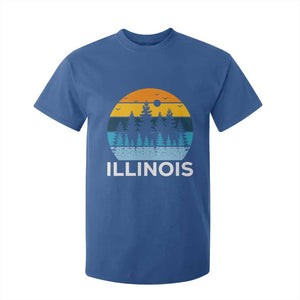 Vintage Illinois Mountain Forest T Shirt For Kid Nature Adventure Gift TS12 Royal Blue Print Your Wear