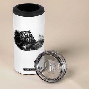 Mother Road Adventure Graphic 4 in 1 Can Cooler Tumbler Vintage Route Highway 66 Bridge TS12 Print Your Wear