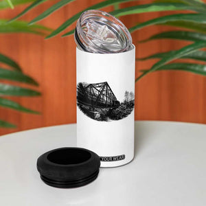 Mother Road Adventure Graphic 4 in 1 Can Cooler Tumbler Vintage Route Highway 66 Bridge TS12 Print Your Wear