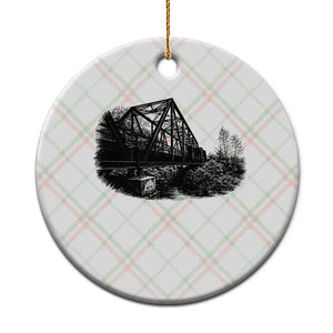 Mother Road Adventure Graphic Ceramic Ornament Vintage Route Highway 66 Bridge TS12 1pc Christmas Plaid Print Your Wear